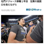 ワールドシリーズでドジャースが勝利