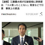問題発言で辞任じゃわ